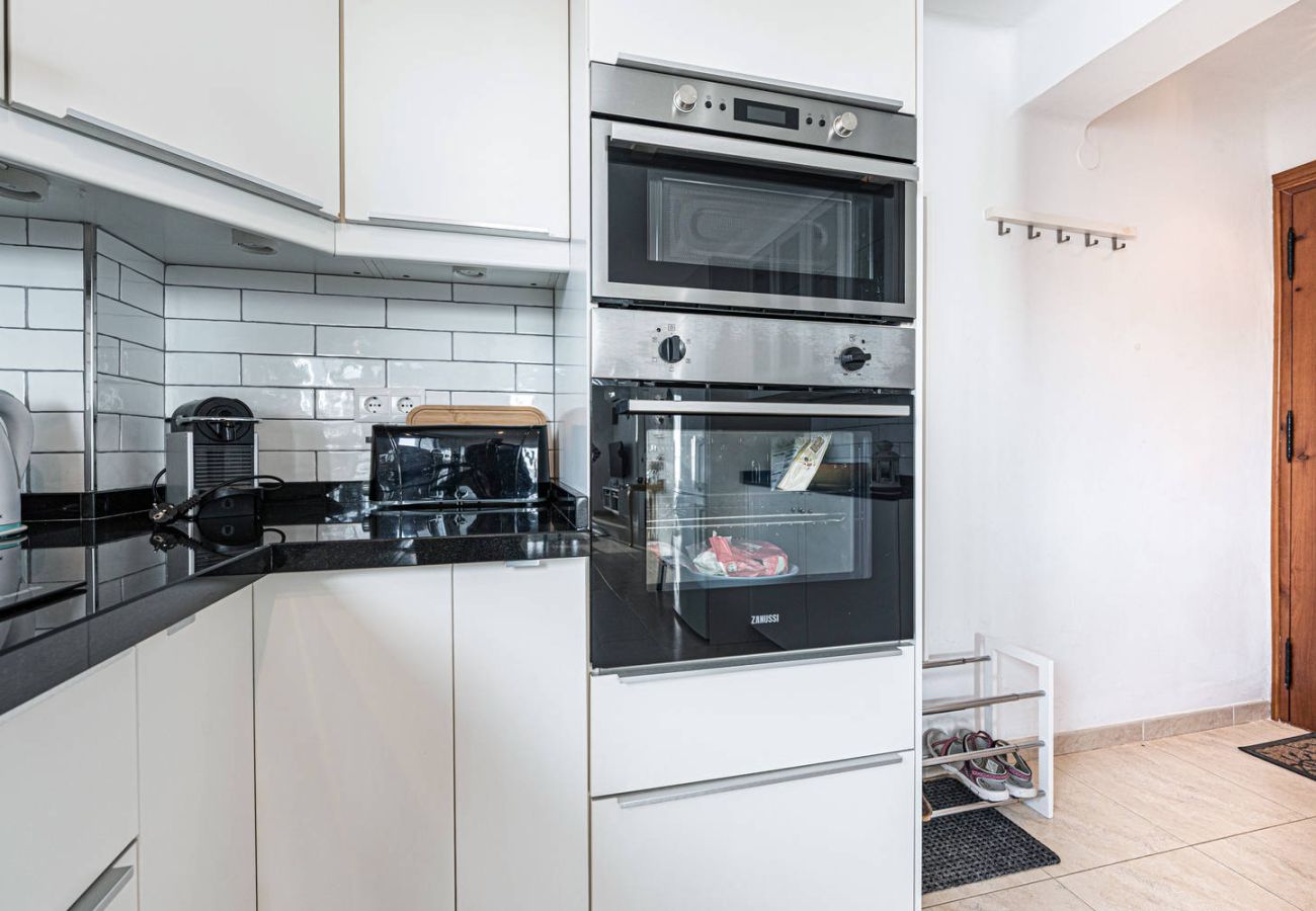 Fully equipped kitchen in tourist apartment
