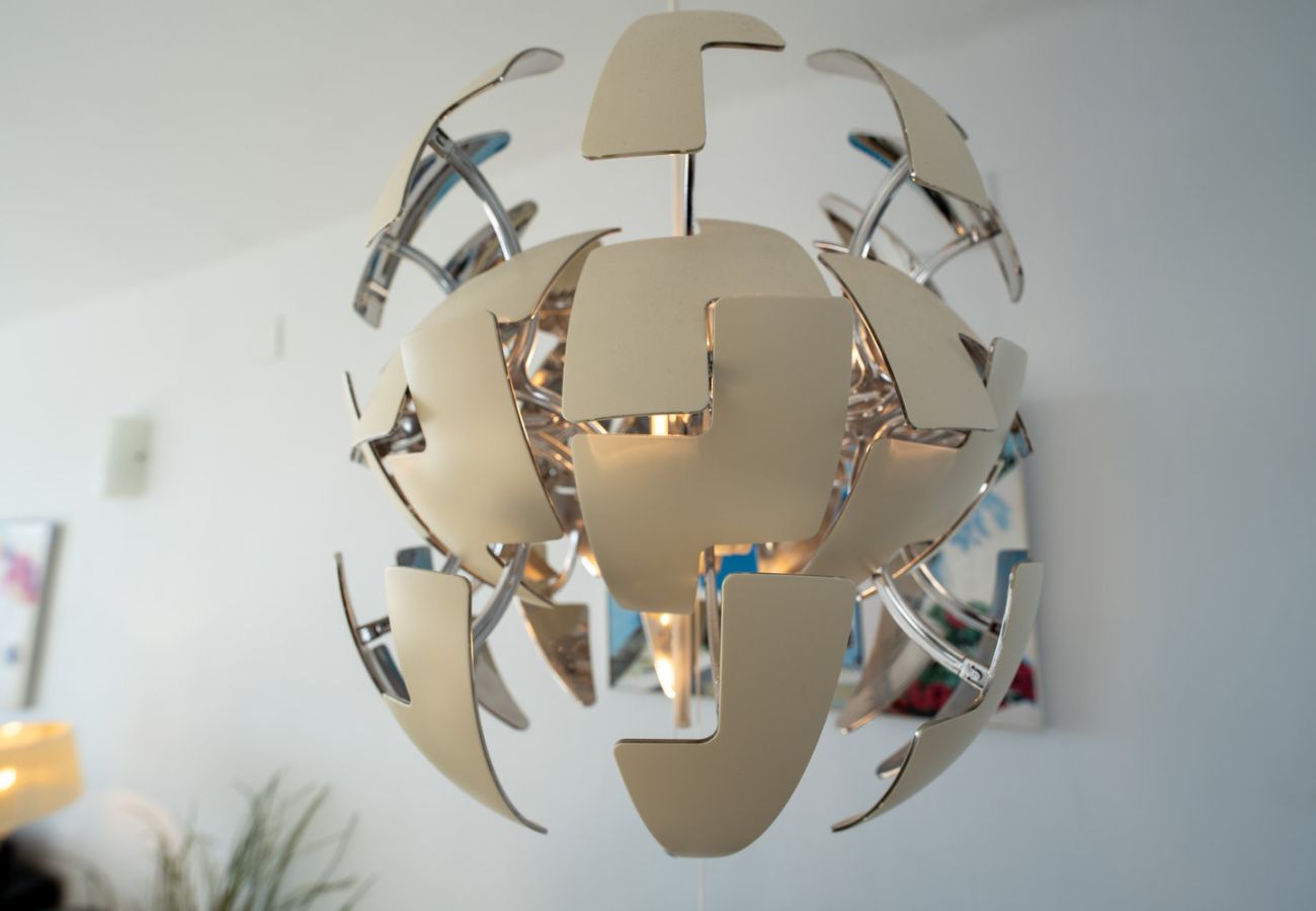 Modern décor detail in holiday apartment