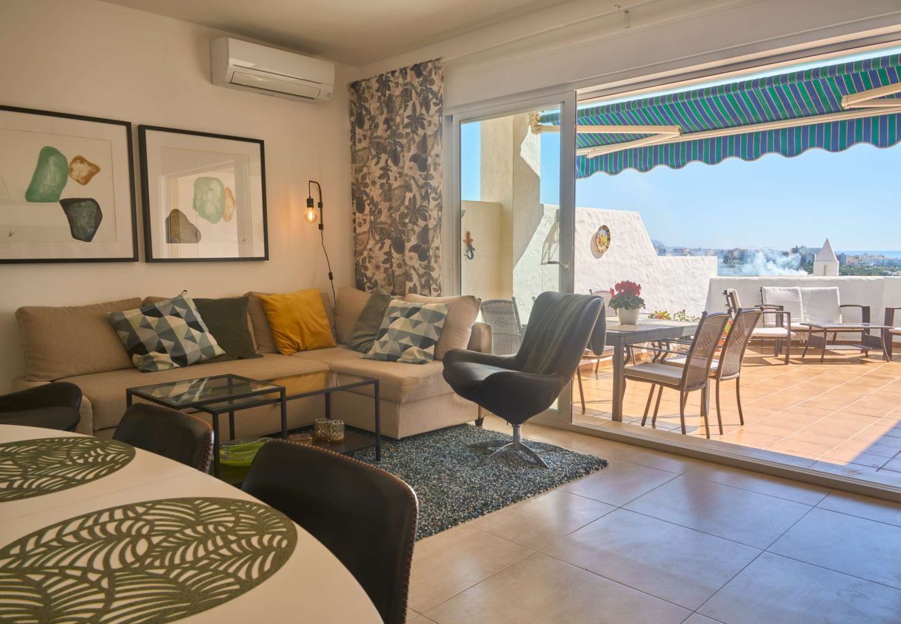 Terraced House in Nerja - Casablanca 9: Duplex with Multi-Level Terraces, Sea Views & Sunset