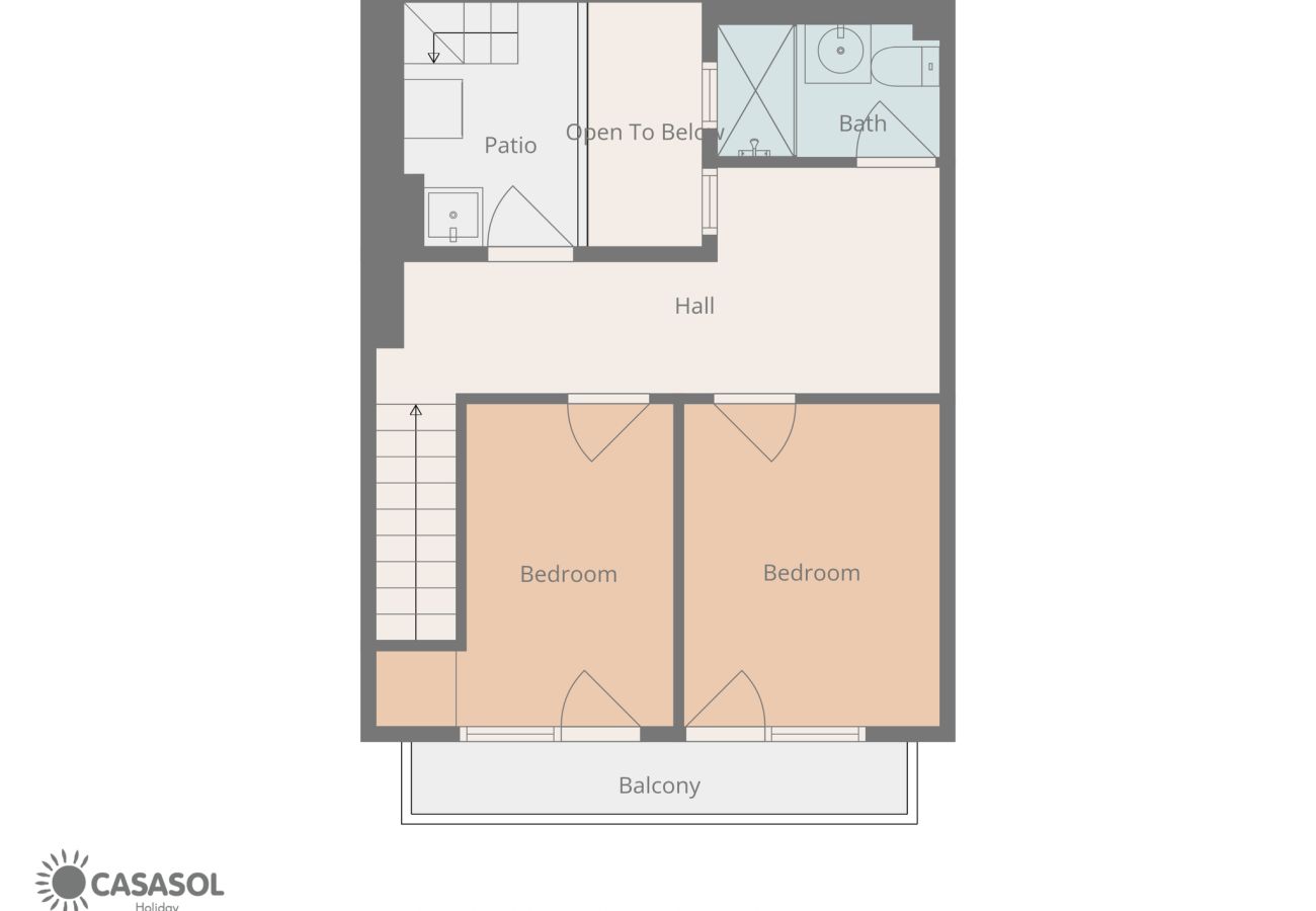 Terraced House in Nerja - Casa Chica: Townhouse with Private Rooftop in Calle Cristo, Nerja