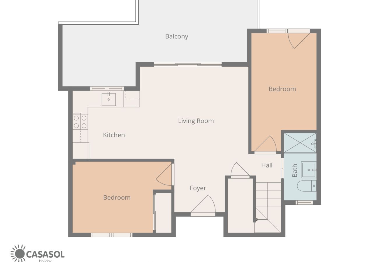 Apartment in Nerja - Penthouse Balcon del Mar D4: 3 Terraces & Heated Pool in Nerja