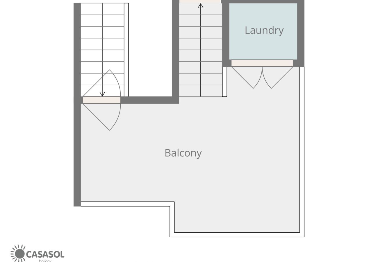 Radhus i Nerja - Casablanca 9: Duplex med terrasser i flera nivåer, havsutsikt och solnedgång