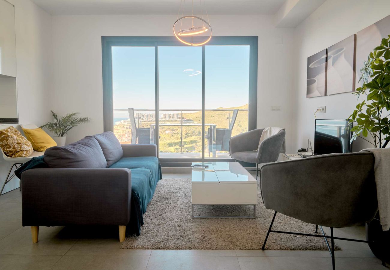 Lägenhet i Nerja - Penthouse Balcón del Mar D4: 3 terrasser & uppvärmd pool