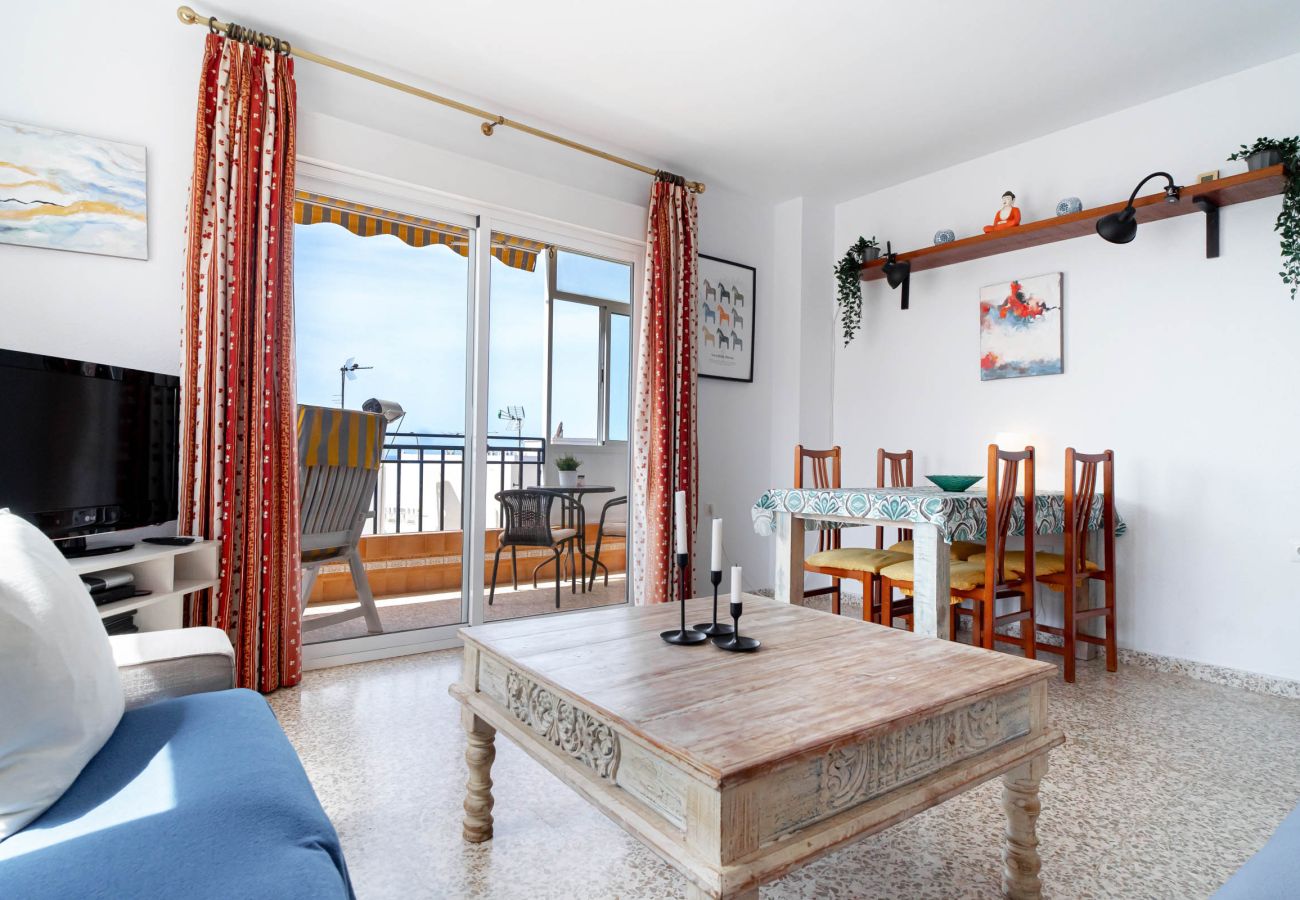 Lägenhet i Nerja - Albaida II 2B: Söderläge med Havsutsikt, Playa Torrecilla Nerja