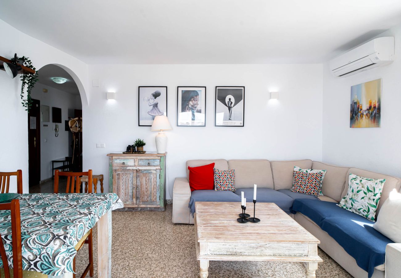 Lägenhet i Nerja - Albaida II 2B: Söderläge med Havsutsikt, Playa Torrecilla Nerja