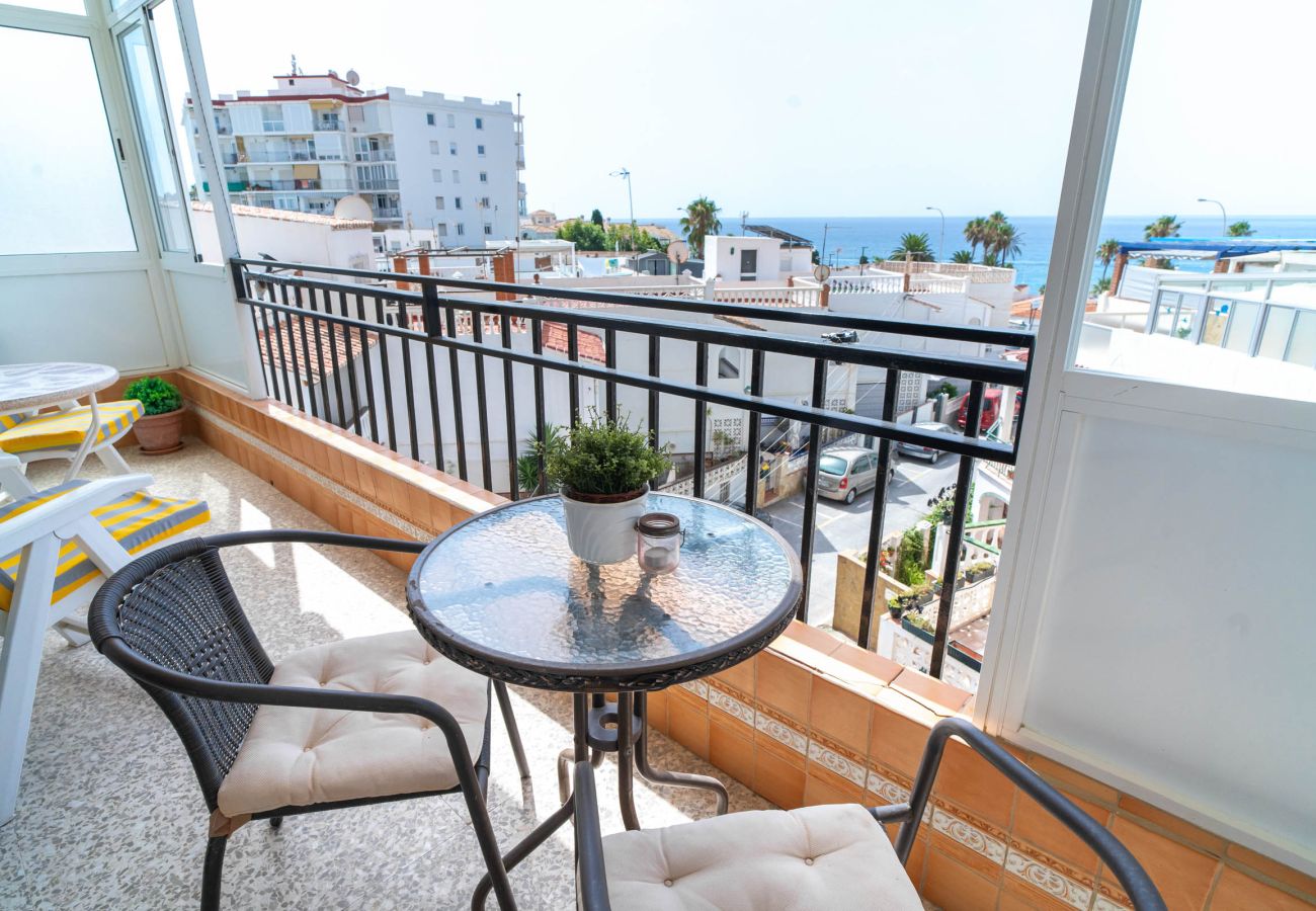 Lägenhet i Nerja - Albaida II 2B: Söderläge med Havsutsikt, Playa Torrecilla Nerja