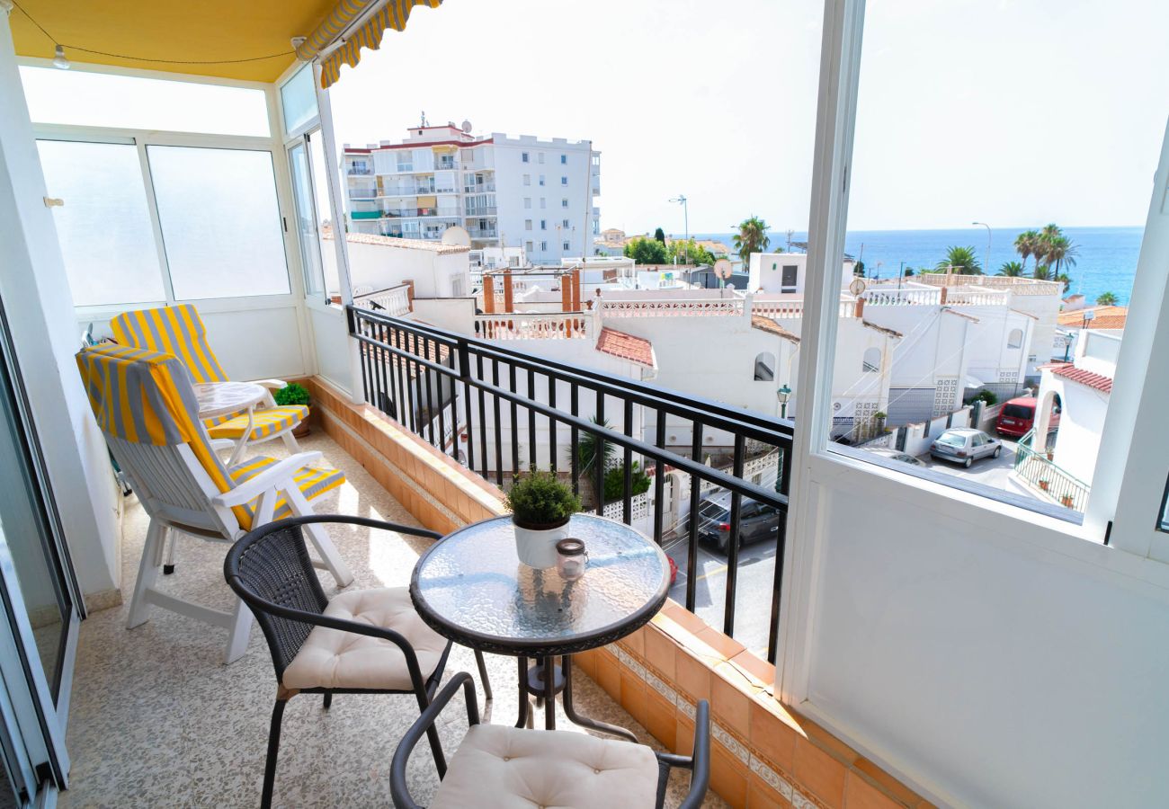 Lägenhet i Nerja - Albaida II 2B: Söderläge med Havsutsikt, Playa Torrecilla Nerja