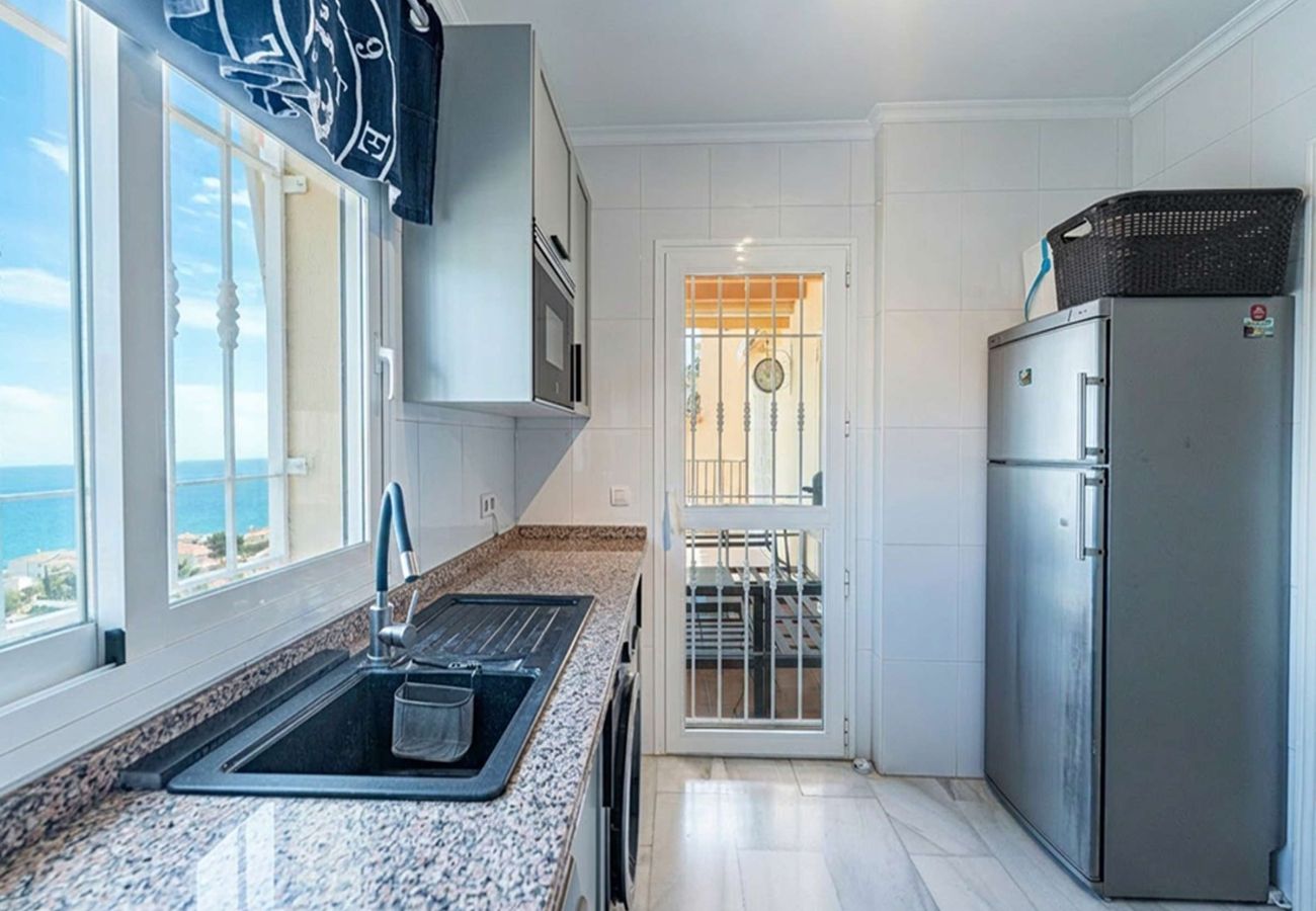 Villa i Nerja - Villa Punta Lara 15: Villa med Privat Pool för 5 med Havsutsikt, Nerja