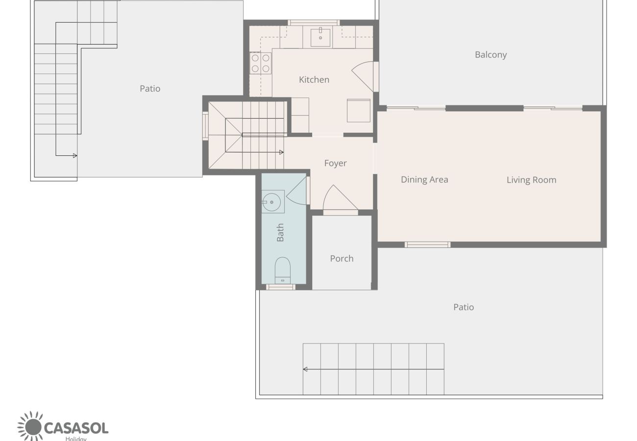 Villa i Nerja - Villa Punta Lara 15: Villa med Privat Pool för 5 med Havsutsikt, Nerja