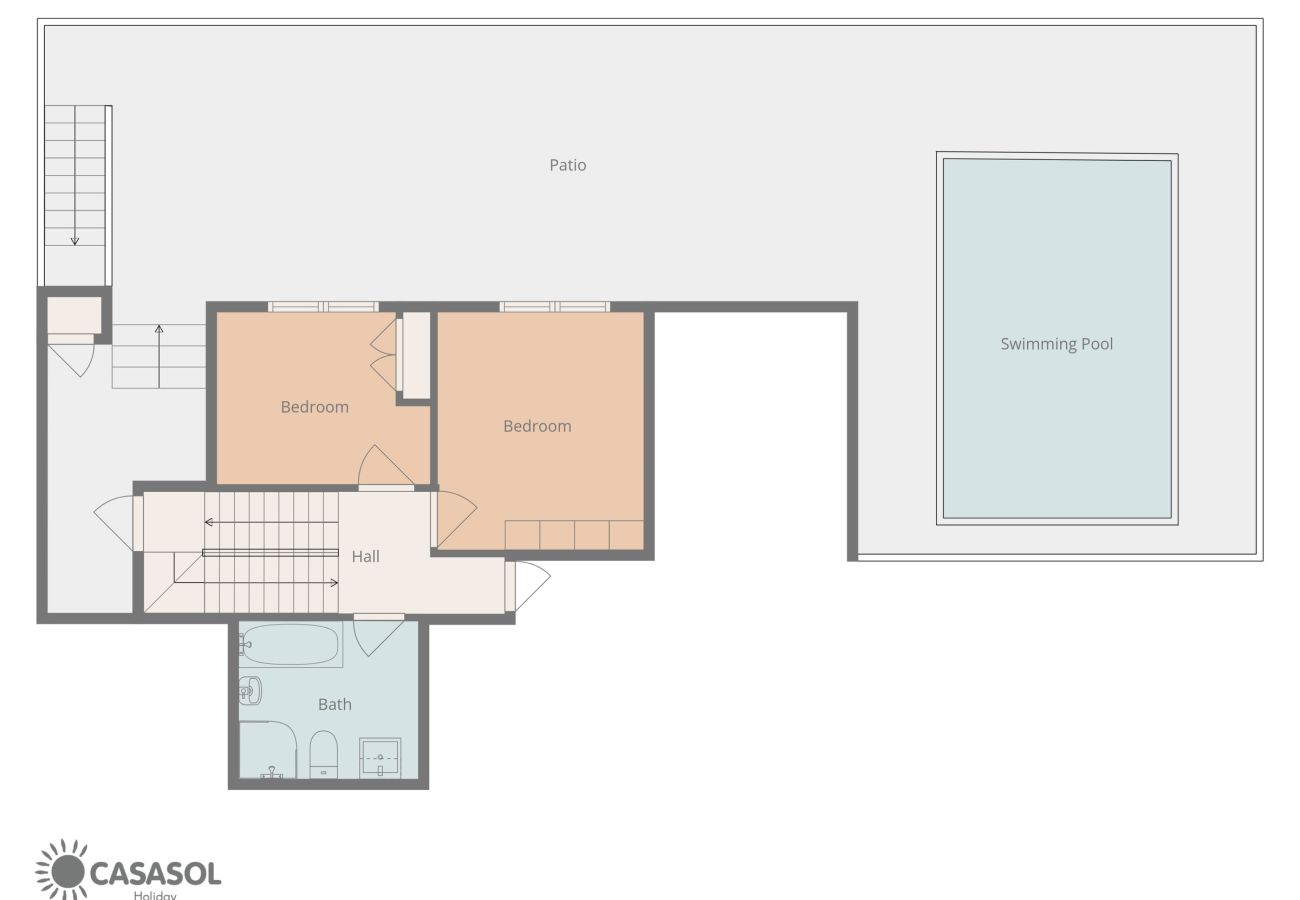 Villa i Nerja - Villa Punta Lara 15: Villa med Privat Pool för 5 med Havsutsikt, Nerja