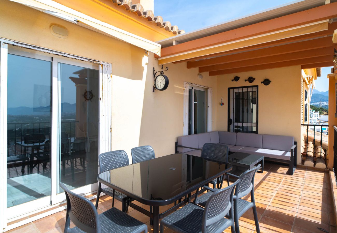Villa i Nerja - Villa Punta Lara 15: Villa med Privat Pool för 5 med Havsutsikt, Nerja