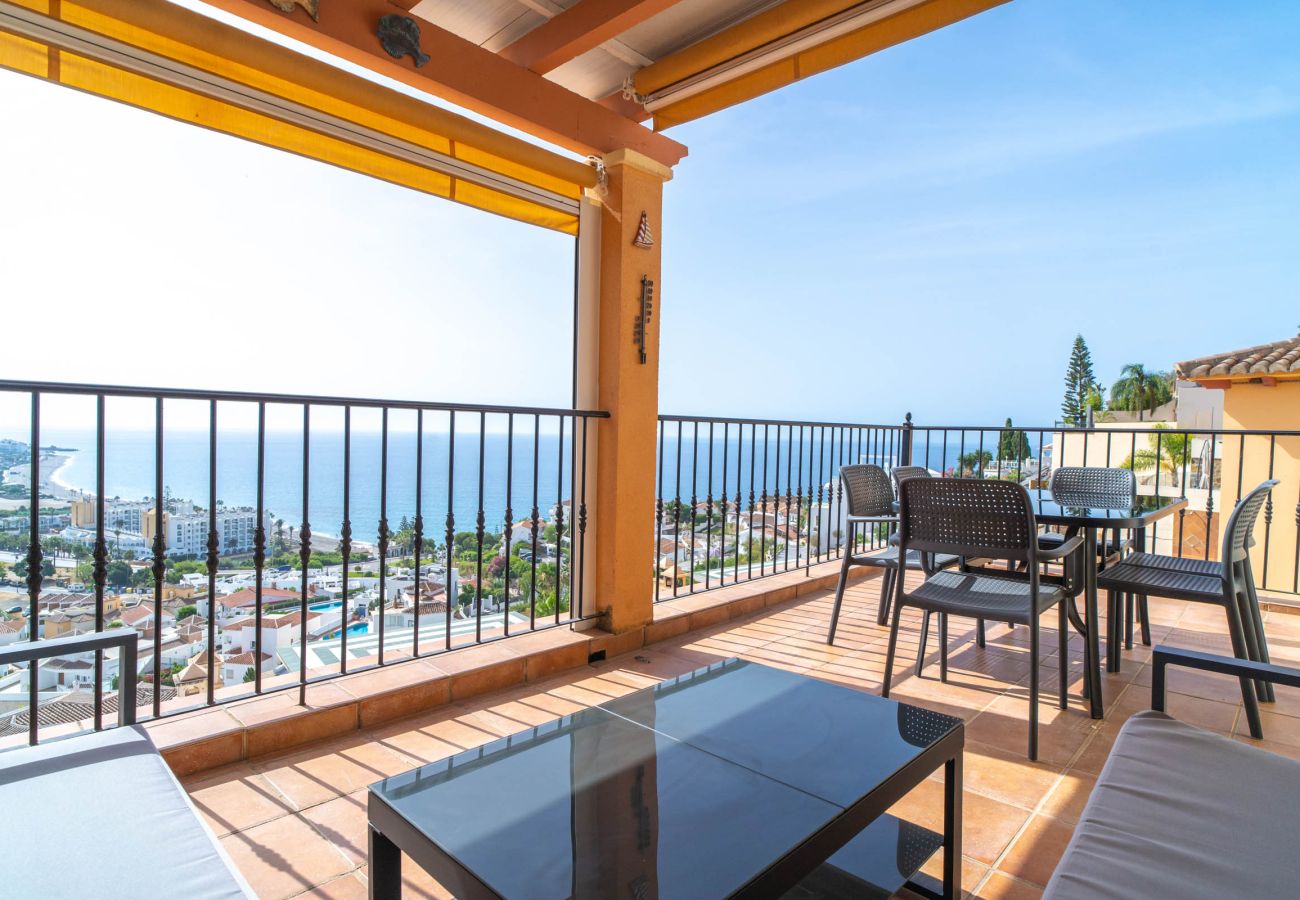 Villa i Nerja - Villa Punta Lara 15: Villa med Privat Pool för 5 med Havsutsikt, Nerja